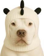 LovinPet Dinosaur Dog Hat Snood for Medium & Large Dogs, Dino Costume Ear & Neck Warmer, Soft 4Way Stretch Knit, Adjustable Fit, One Size,Orange - Image 10