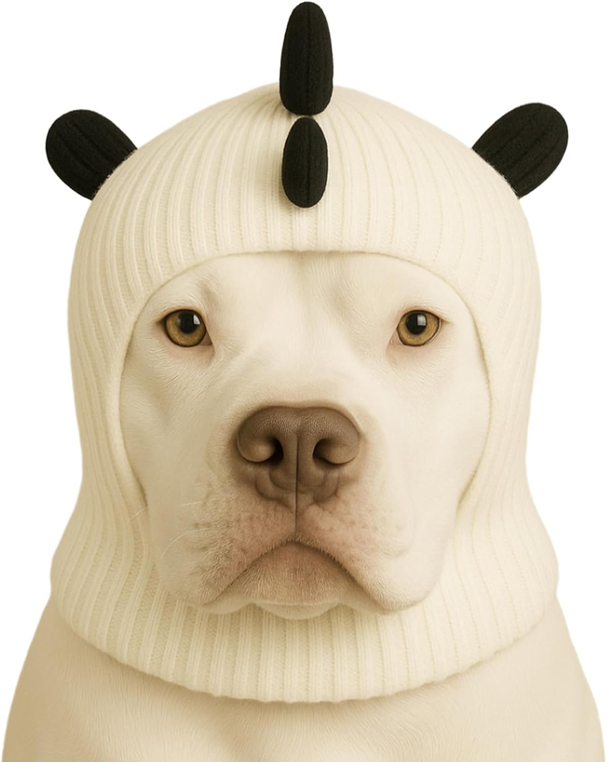 LovinPet Dinosaur Dog Hat Snood for Medium & Large Dogs, Dino Costume Ear & Neck Warmer, Soft 4Way Stretch Knit, Adjustable Fit, One Size,Orange - Image 10