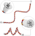 Jusney bird rope perch showing flexible metal wire core shapeability