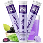 Muditam Ayurveda Karela Jamun Fizz three pack front view sugar management supplements