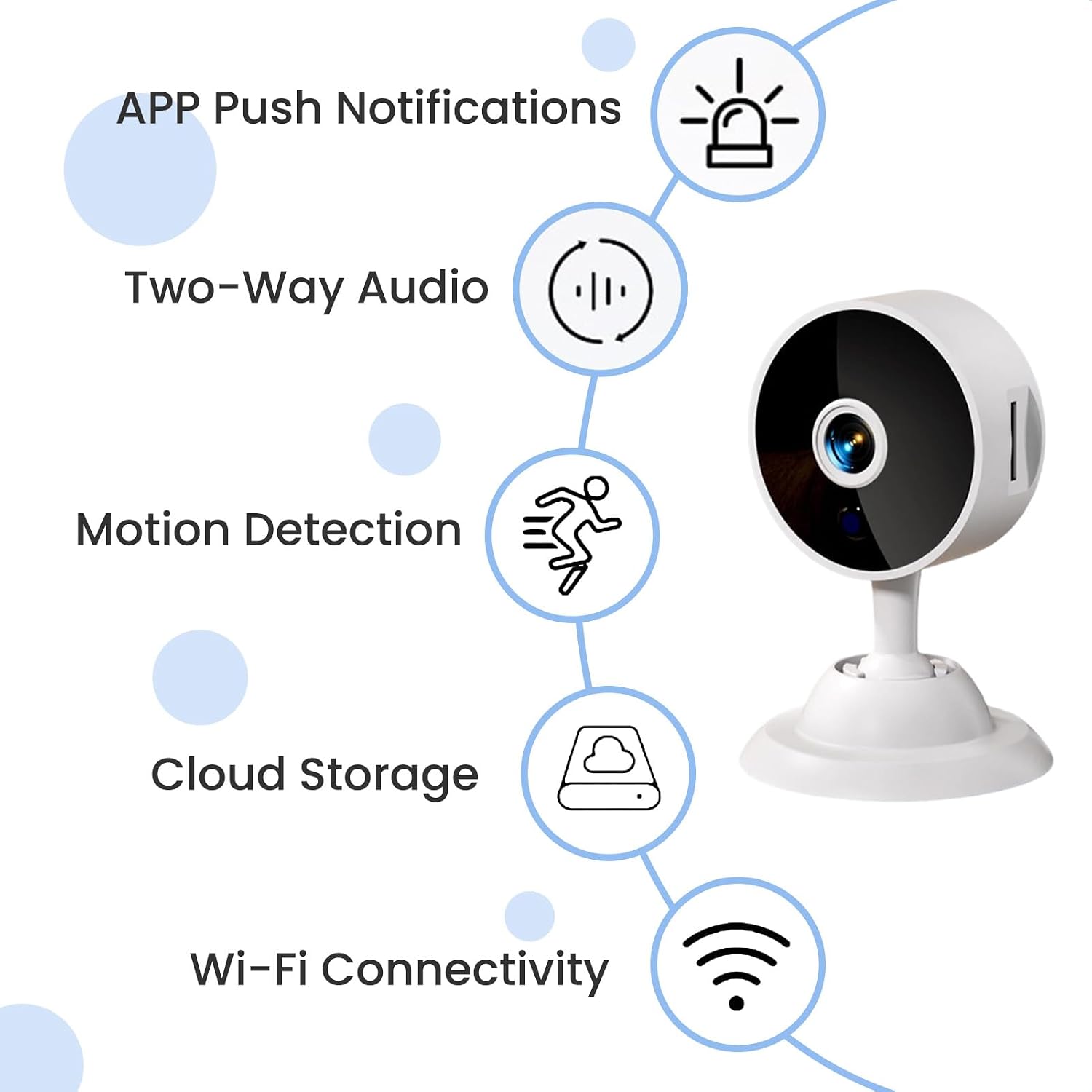 Tapo 1080P security camera app smartphone interface