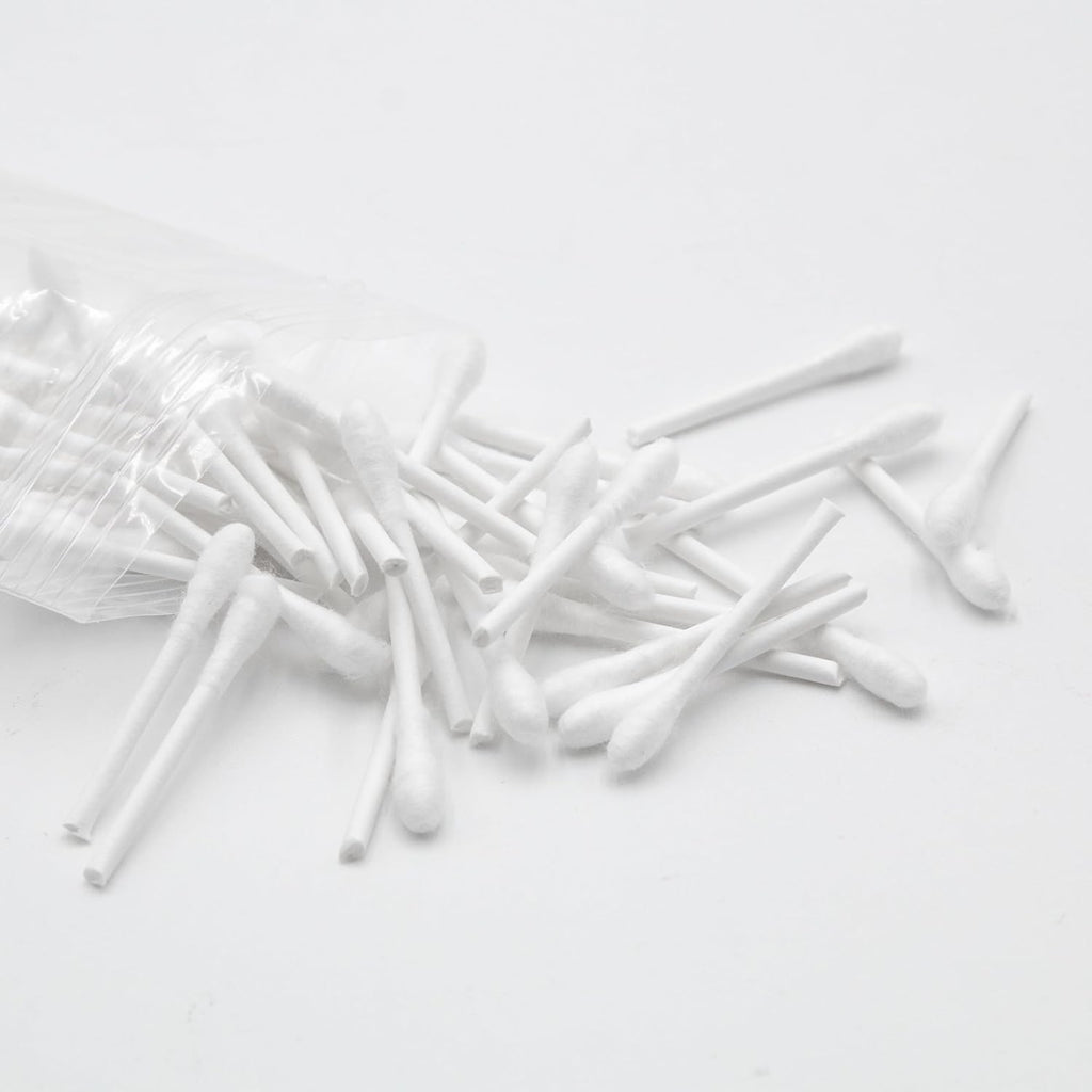 Absorbent cotton swabs for canine odor detection training