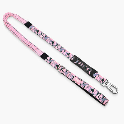 Dog Friendly Co. Bungee Dog Leash | Strain Free & Shock Resistant for Control | Neoprene Padded Handle, Heavy-Duty Carabiner Clip, and D-Ring | Khaki, Size Regular - Image 13
