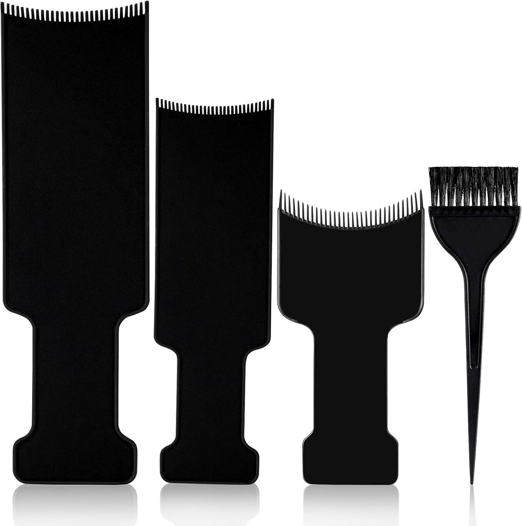 Mozeat Lens 4 Piece Balayage Highlighting Kit front view with brushes and boards