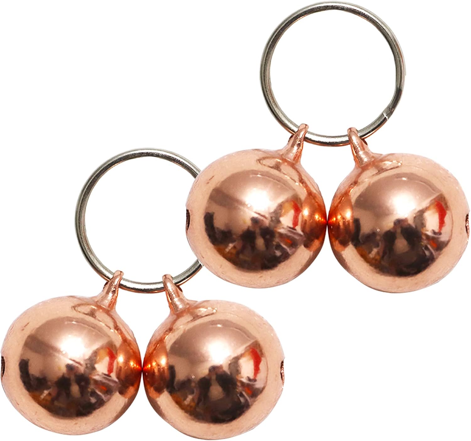 SJANE 4 Pack Cat & Dog Copper Bells - Pet Tracker Training | Pet Collar Accessories | Save Birds & Wildlife(Green) - Image 10