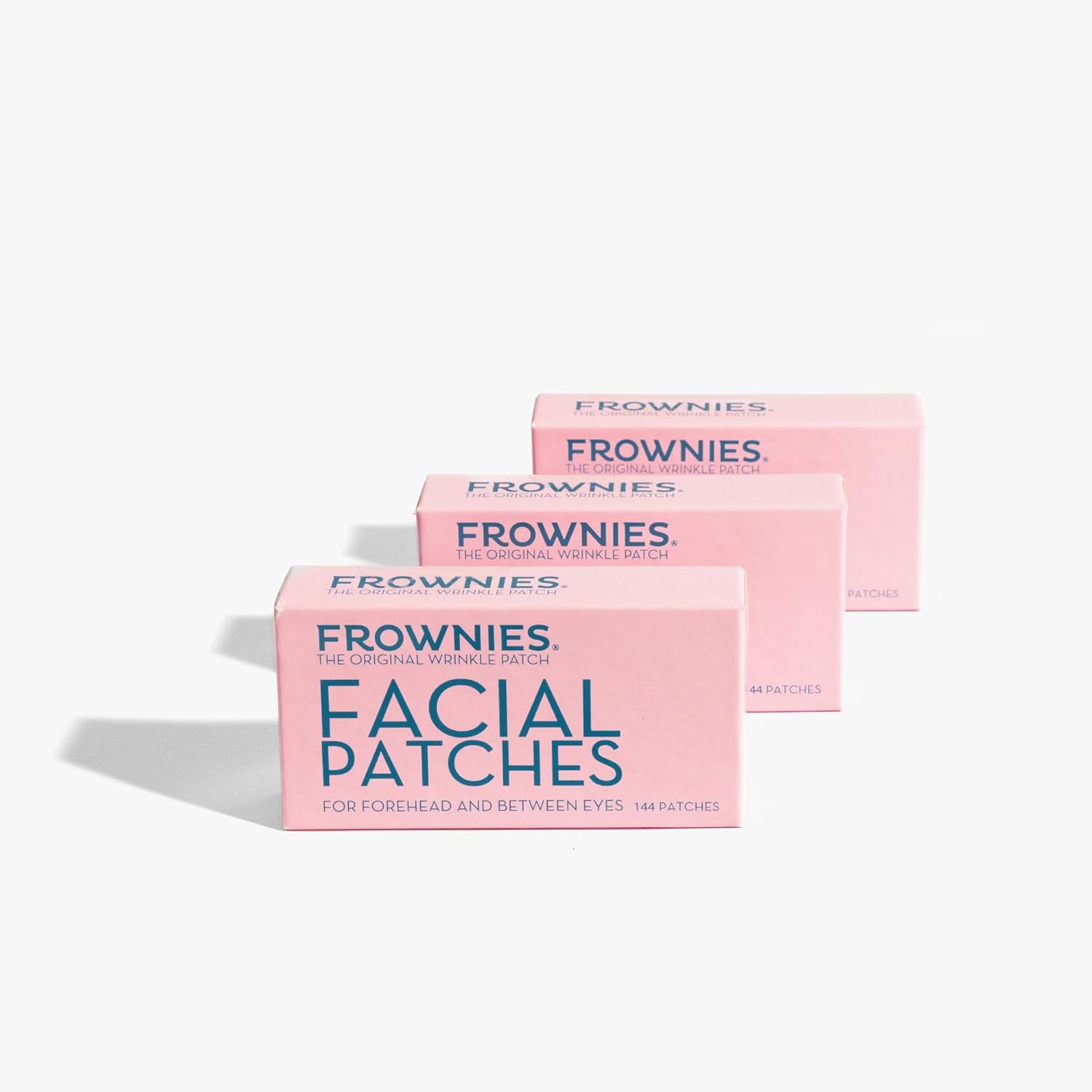 Frownies Forehead and Between the Eyes Wrinkle Patches box front view