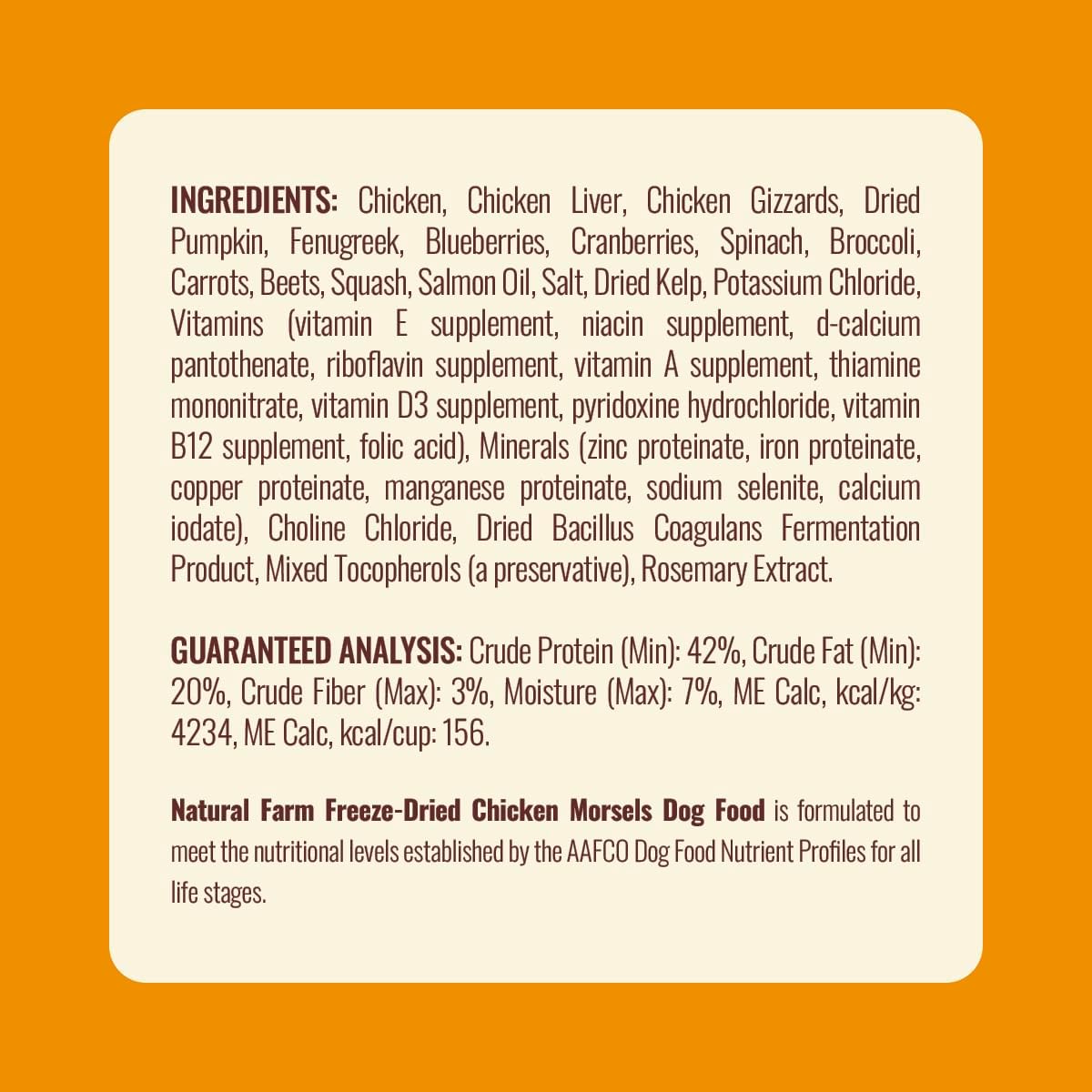 Natural Farm chicken patties authentic USA imported pet food