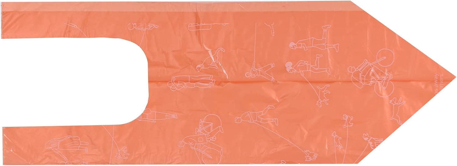 Six rolls of Glad For Pets large dog waste bags arranged neatly to showcase the ninety count bulk supply bundle.