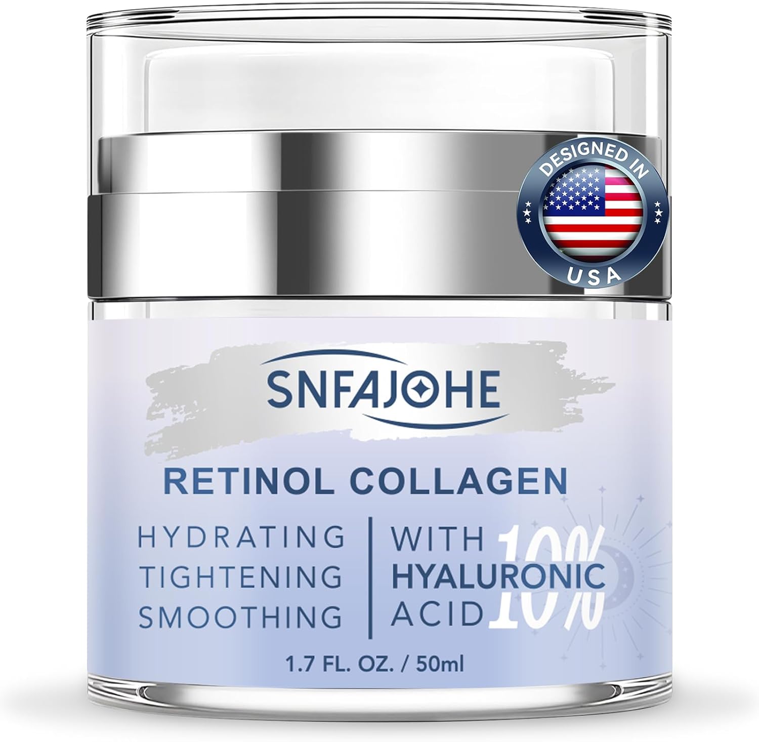 Snfajohe Instant Face Lift Cream front view jar and packaging