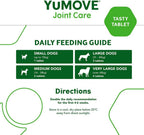 YuMOVE senior dog tablets daily feeding instructions guide