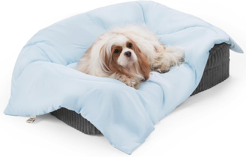EHEYCIGA Premium Cooling Blankets for Dogs - Q-MAX>0.53, Dog Cooling Blanket Summer, Soft Dog Cooling Mat for Hot Weather, Washable Cat Pet Cooling Blanket, Blue, 30x40 - Image 9