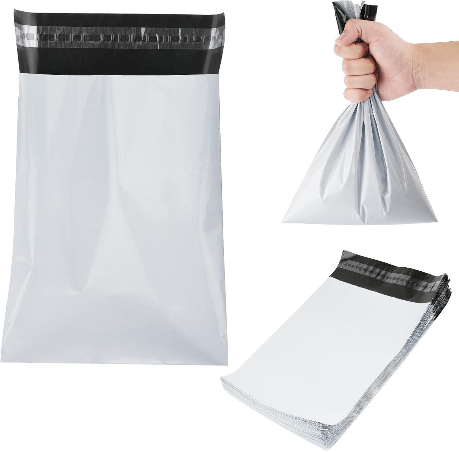 Plus Tard ostomy pouch disposable bags front view showing the 50 pieces retail packaging.