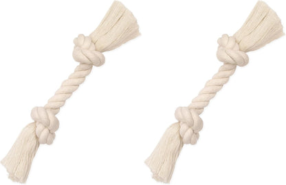 Mammoth Pet Products Dog,Flossy Chews 100-Percent Cotton White Rope Bone, Large, 14-Inch (10006V) - Image 10