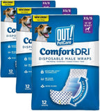 Out! PetCare Disposable Dog Diapers Male, Puppy Belly Band, Potty Training, Doggie Diapers, Belly Bands for Male Dogs, Puppy Training, Incontinence, (XS/S, 32ct) - Image 9