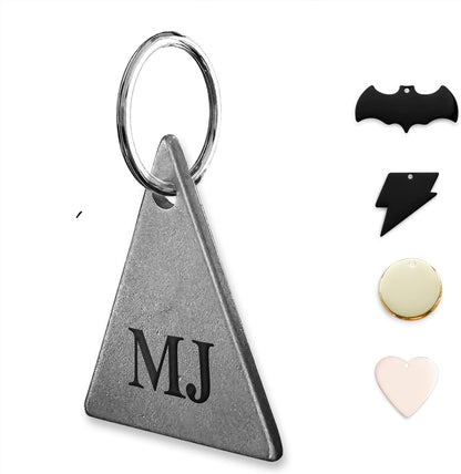 316 Surgical Grade Stainless Steel Personalized Dog & Cat ID Tags - Engraved Name or Text for Pet Collar Accessories, Original Funny Shapes (Bat) - Image 9