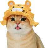 Strawberry Cat Hat, Cotton & Soft Cute Knitted Hats for Cats Birthday Party Christmas Puppy Hat for Small Pets (Red, M) - Image 12