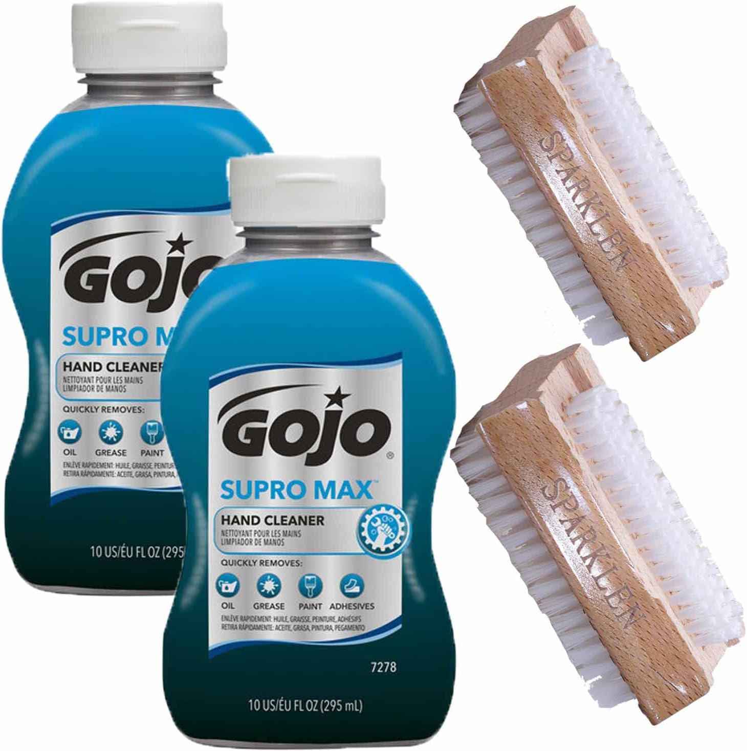 Gojo Supro Max heavy duty hand cleaner bottles front view