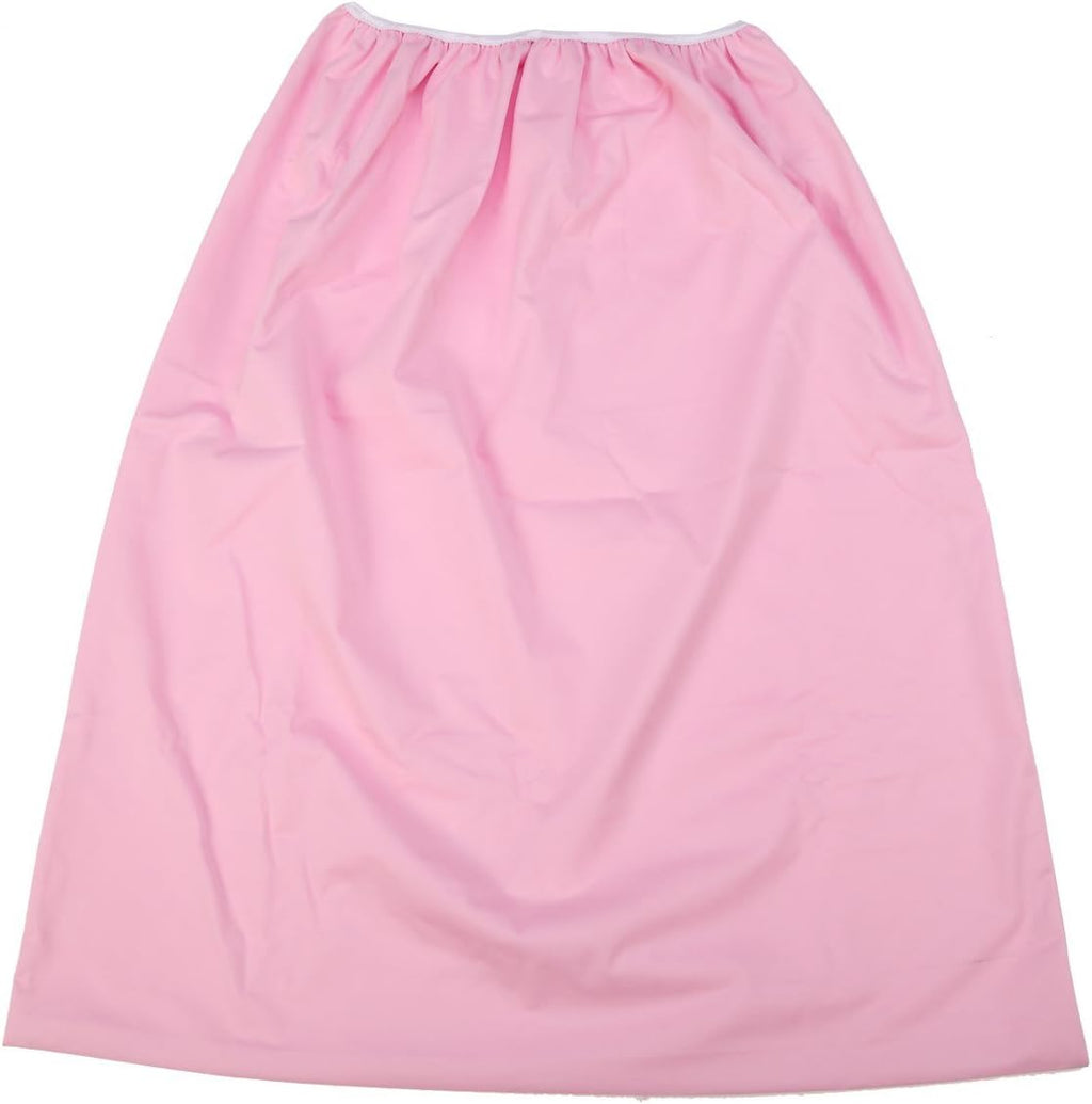 Sigzagor pail liner front view showing pink color and elastic opening