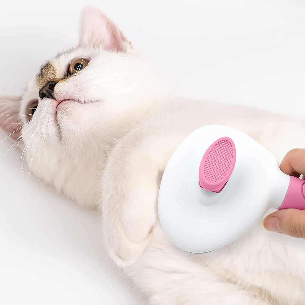 Kalamanda pet hair remover brush ergonomic non slip handle design