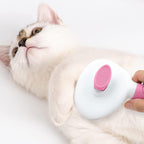Kalamanda pet hair remover brush ergonomic non slip handle design