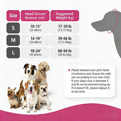 Three layer composite material dog ear muffs for noise anxiety relief
