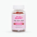 Snana Oh My Glow hair skin and nails gummies front view bottle with retail label