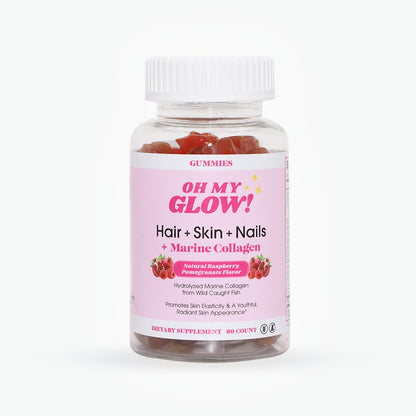 Snana Oh My Glow! Marine Collagen 60 count bottle for skin and hair health