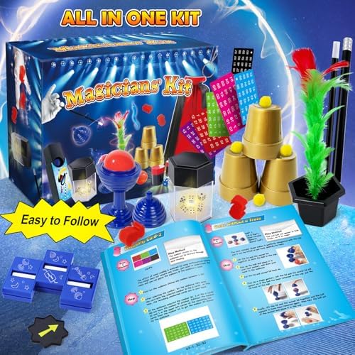 Educational magic box set for children ages 6 to 12 years