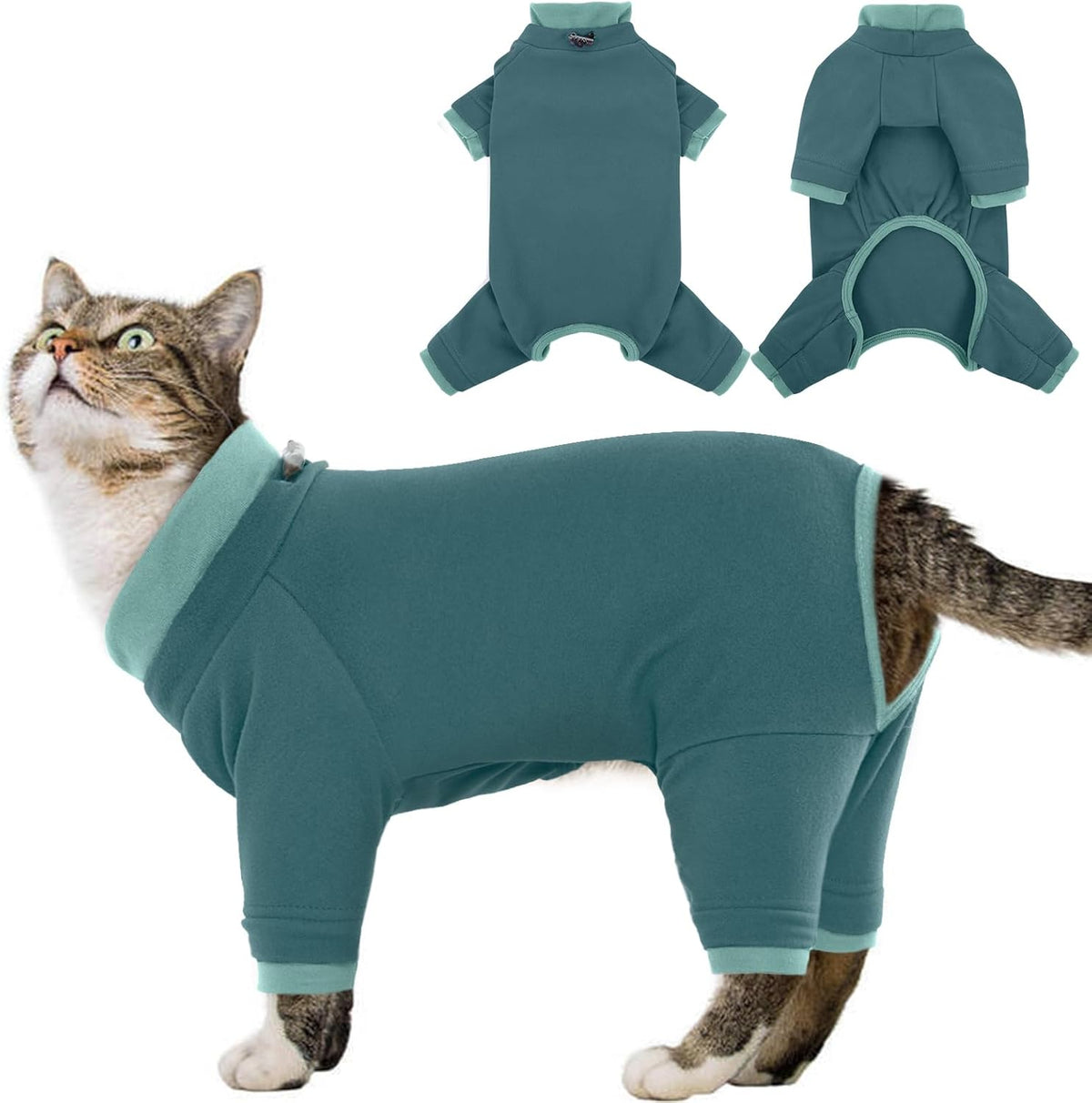 Packaging of authentic Adnikia cat pajamas for shedding