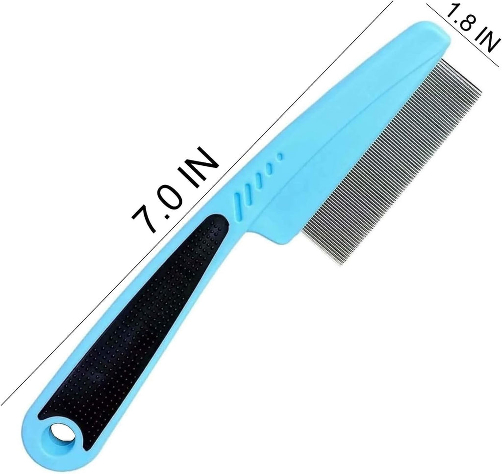 Close up of stainless steel teeth on Jianyi flea comb