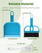 Pawfly 2 in 1 bird cage cleaning tool close up highlighting the curved bristle head and scraping edge.