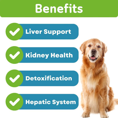 USA imported high potency dog liver supplement for aging pets and detox