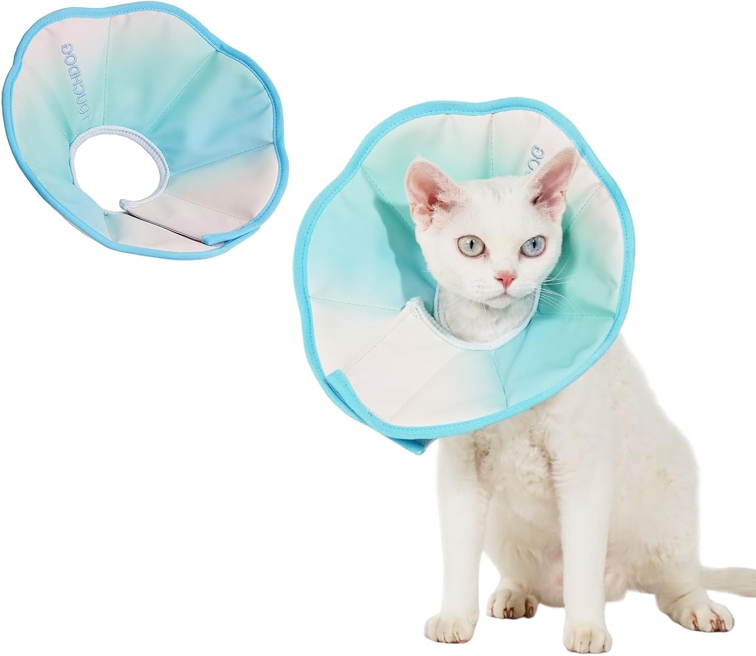Touchdog Soft Cat Cone Collar, Waterproof Recovery Collar for Cats After Surgery, Lightweight Elizabethan Collar for Kittens, Small to Large (PINK01, M) - Image 15
