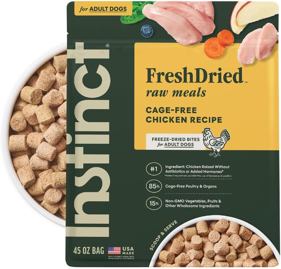 Instinct Freeze-Dried Meals, FreshDried Bites, Natural Dog Food, Grain-Free - Grass-Fed Beef, 25 oz. Bag - Image 12
