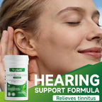 TrySafe tinnitus relief supplement label highlighting Ginkgo Biloba extract.