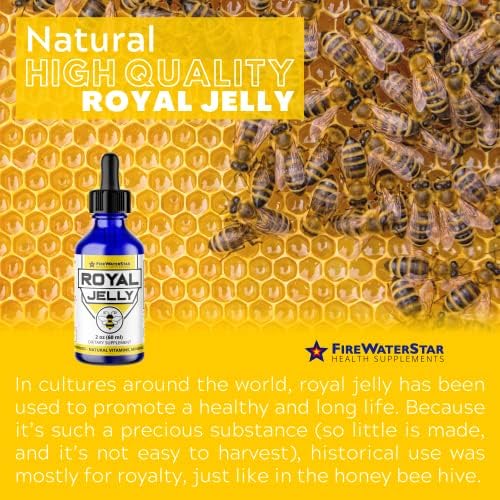 Firewaterstar royal jelly dietary supplement glass dropper