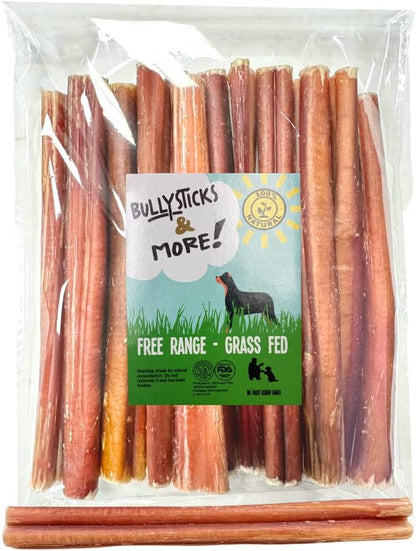 BULLYSTICKS & MORE 12 Inch Bully Sticks (Regular - 8 Pack) | Bully Sticks for Medium Dogs | 100% Grass Fed Beef | Dog Parents Choice Bully Stick Dog Chews | No Hide Bully Bones - Image 12