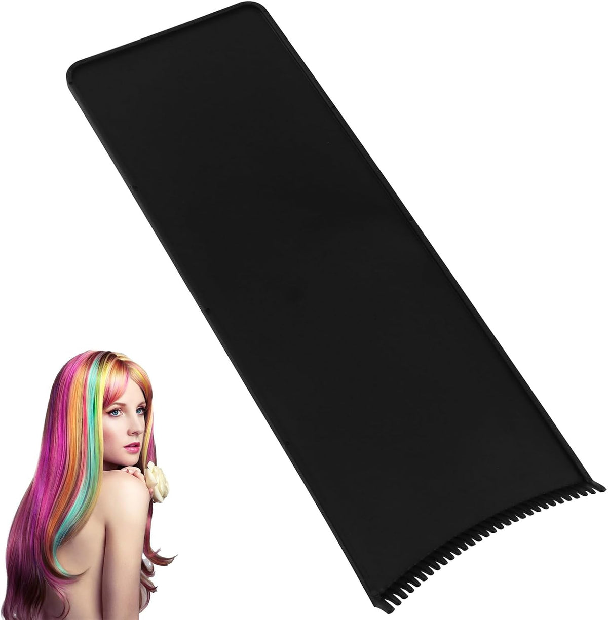Styquenzer hair coloring paddle with teeth front view