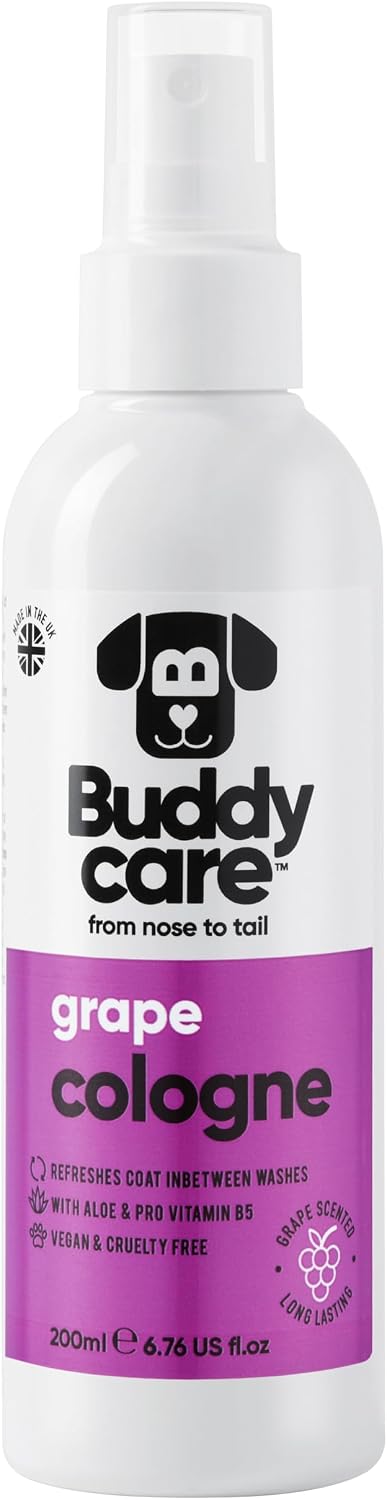 Baby fresh fragrance dog coat conditioning spray back label view