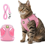 Cat Harness and Leash, 2026 New Cat Harness Escape Proof for Small Medium Large Cats, Breathable Adjustable Vest Harnesses with Reflective Strip for Walking Travel Camping (Black, M) - Image 10