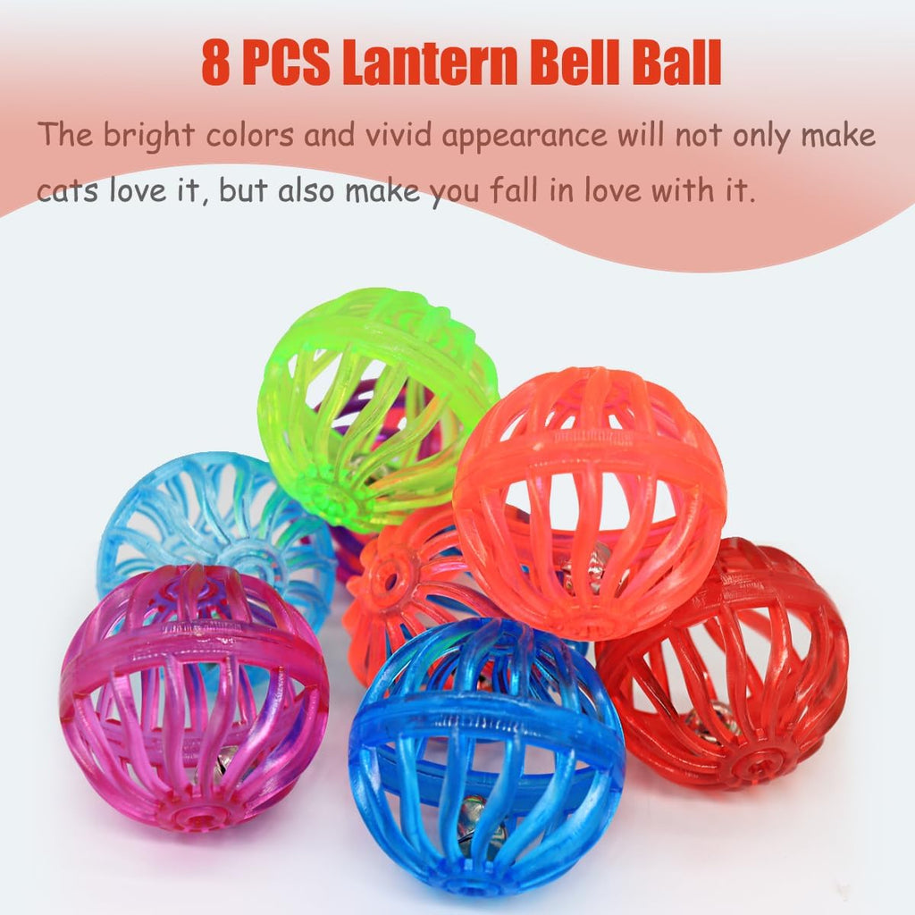 Close up of Oodosi lattice design cat jingle ball
