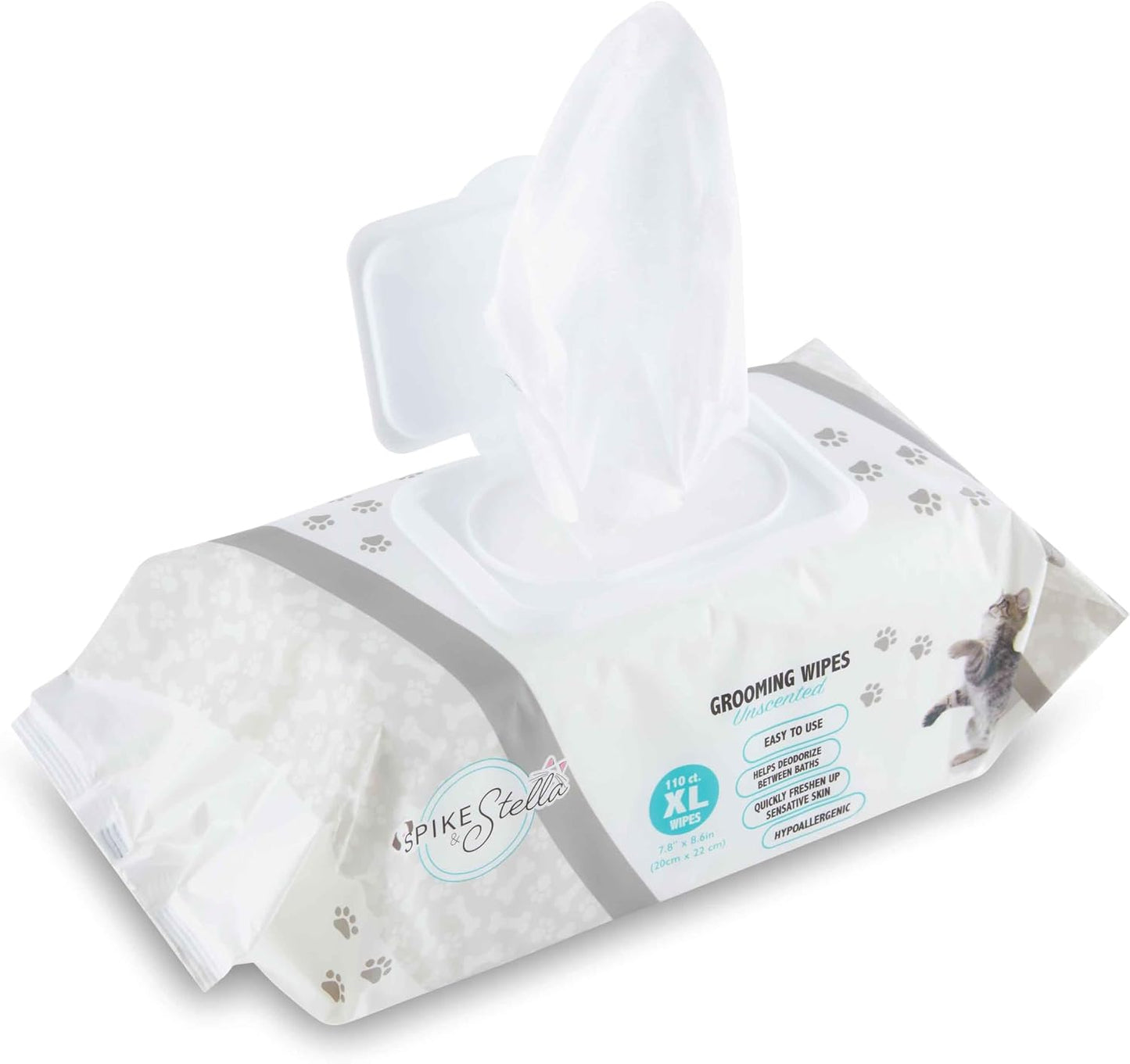 110 Pack Pet Grooming Wipes - Large & Extra-Large Sizes - Lavender, Aloe, & Unscented Variations - Hypoallergenic & Extra Durable - Perfect for Dogs & Cats, 6"x8" - Image 11