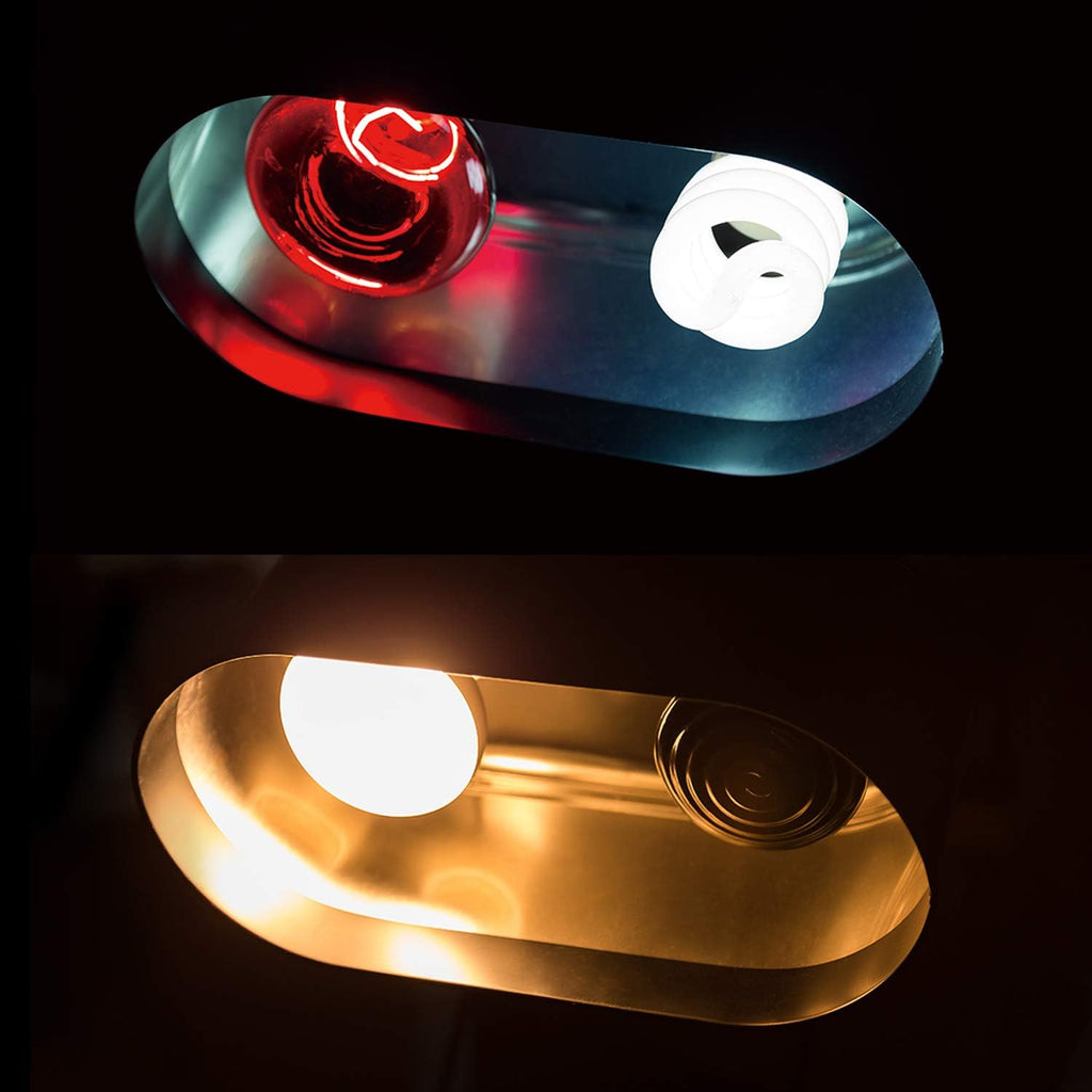 REPTI ZOO reptile light fixture independent power cords and switches.