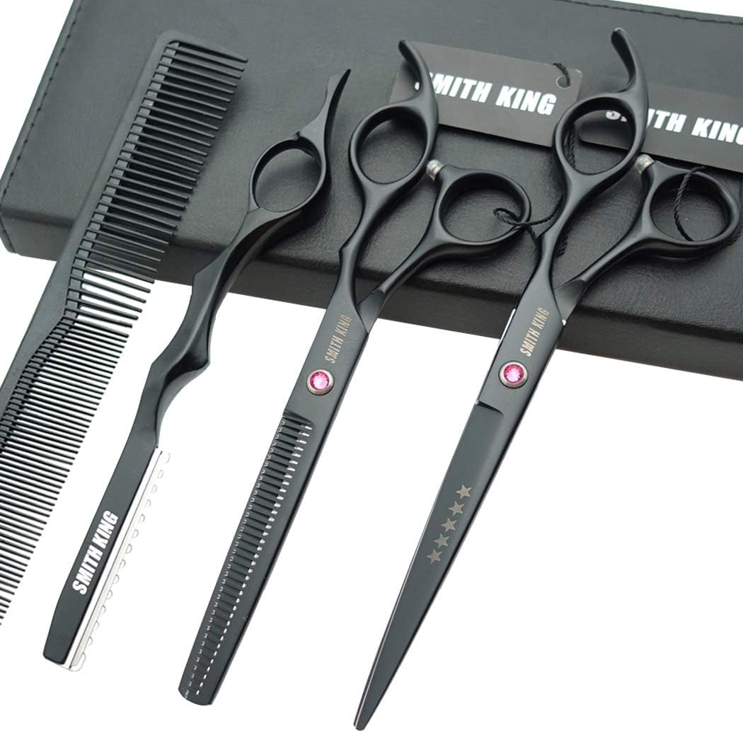Smithking professional hair cutting thinning scissors set front view