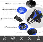 Bolux dog vest harness with reflective strip detail