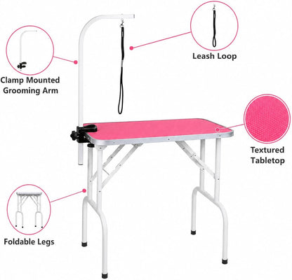 Heavy duty iron frame of Leibou grooming table