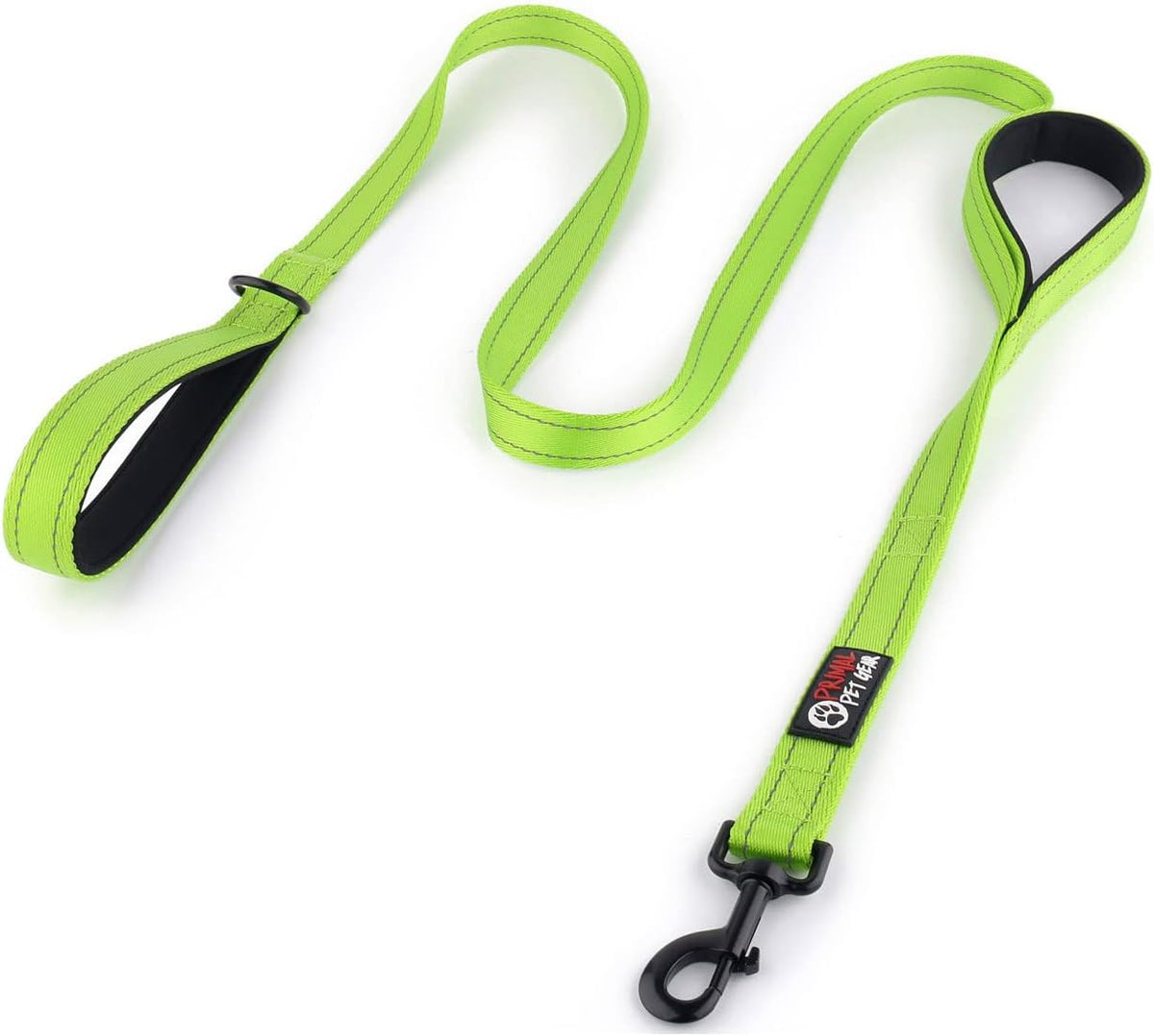 Primal Pet Gear Dog Leash 6ft Long,Traffic Padded Two Handle,Heavy Duty,Reflective Double Handles Lead for Control Safety Training,Leashes for Large Dogs or Medium Dogs,Dual Handles Leads(Black) - Image 9