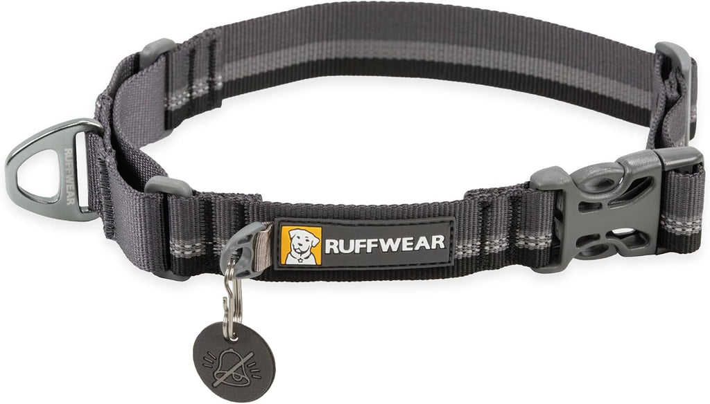 Ruffwear, Web Reaction Dog Collar, Escape-Proof Security Buckle, Adjustable Anti-Slip Martingale Collar with Durable Nylon Tubelok Webbing & Silent ID Attachment, River Rock Green, 17"-20" - Image 10