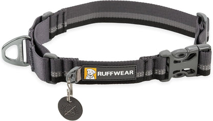 Ruffwear, Web Reaction Dog Collar, Escape-Proof Security Buckle, Adjustable Anti-Slip Martingale Collar with Durable Nylon Tubelok Webbing & Silent ID Attachment, River Rock Green, 17"-20" - Image 10