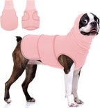 KOESON Dog Anxiety Relief Vest with Ear Cover, Soft & Breathable Dog Thunder Jacket for Thunderstorm, Fireworks, Travel, Separation, Reflective Calming Hoodie for Small Dogs, Army Green S - Image 14